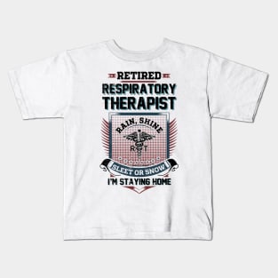 Retired Respiratory Therapist Kids T-Shirt